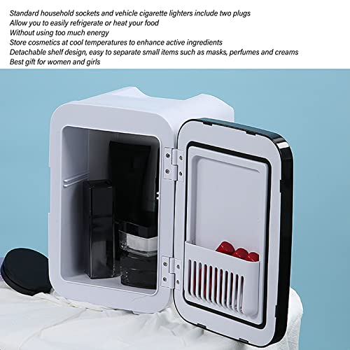 Mini Refrigerador para Cuidados Com a Pele, Refrigerador de Beleza Espelhado Com Iluminação LED, Esp