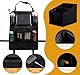 3er Rückenlehnenschutz Organizer, 2 Stück Autositz Organizer für Kinder, 1Autositz Organizer, Wasserdicht Oxford Autositz Organizer Tablet Fach, zur Aufbewahrung von Spielzeug Snacks Bechern