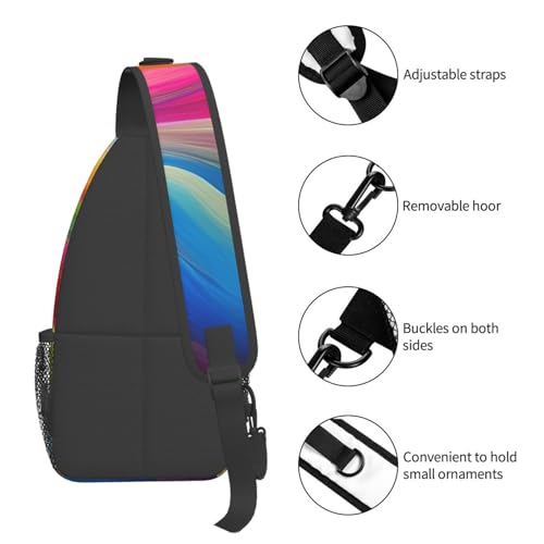 Morrales de bandolera Rainbow Ocean para senderismo miniatura 5