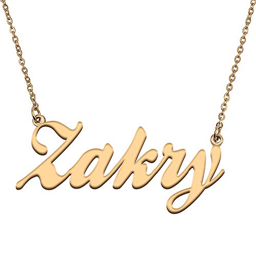 HUAN XUN Custom Personal Pendant Name Necklace Personalized My Best Friendship Gifts for Her Zakry