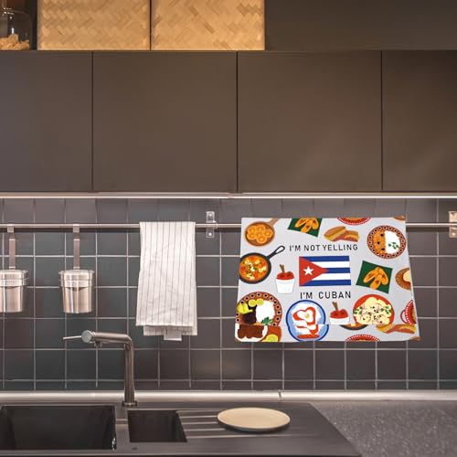 Torchon à vaisselle drapeau cubain anti trace pour verres - 6
