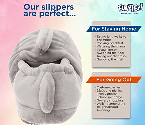 Silver Lilly Fuzzy Animal Slippers For Women & Men, House Shoes, Teddy Bear, Cow, Cute, Great Mother's Day Gift For Mom, Wife, Daughter #TOP4