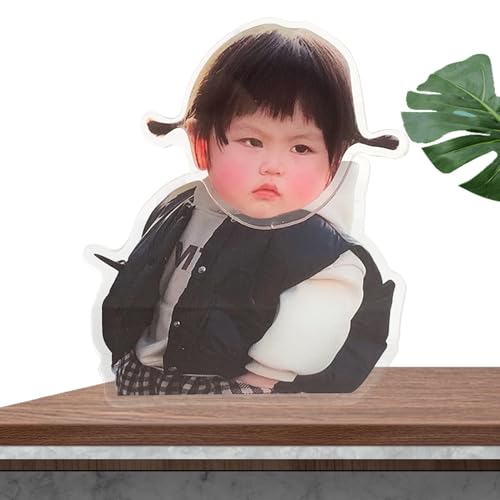 weiting Figure a forma di testa oscillante per cruscotto, simpatici personaggi del cruscotto 'auto, per bambini paffuti scuotono la testa, graziosa decorazione da tavolo con testa elettrica