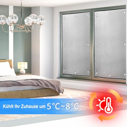 Protection solaire avec ventouses premium pour isolation de fenêtre