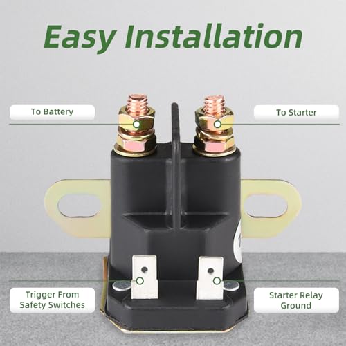 MaySpare Starter Solenoid Compatible With John Deere AM133094, MTD 725-04439 Cub Cadet Lawn Tractor