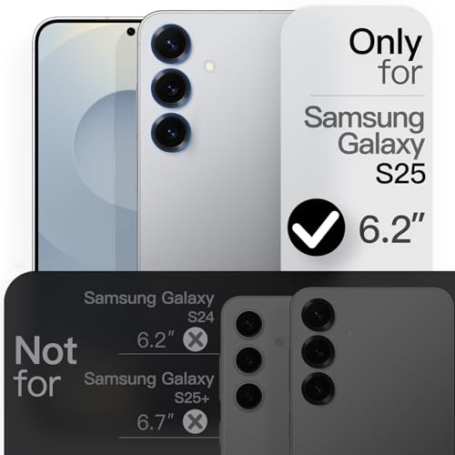 Image of JETech Slim Cover Case for Samsung Galaxy S25 5G with Camera Lens Full Protection, Ultra-Thin Lightweight Matte Finish Minimalist Protective Phone Cover (Silver Shadow)