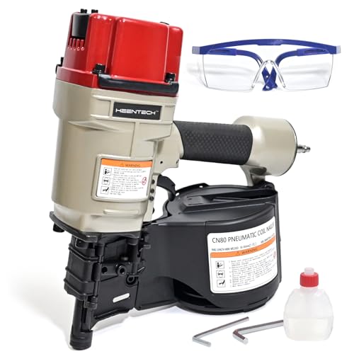 KEENTECH Roofing Nail Gun, Pneumatic Siding Nail Gun, 2