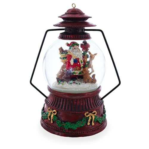 Santa's Wildlife Symphony Illuminated Musical Snow Globe