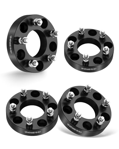 EVIL ENERGY 5x5.0 to 5x4.75 Wheel Adapters Compatible with Dodge Grand Caravan 1.25 inch Lug Centric Wheel Spacers 4 pcs 5x127 to 5x120.7 mm with 78.3 Hub Bore M12x1.5 Stud Not Hubcentric Black