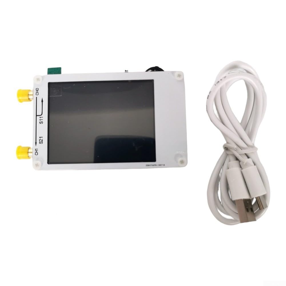 Portable Analyzer 50kHz to 900MHz Vector Network Tester with TFT Display for RF Signal Generator Calibration Kit White