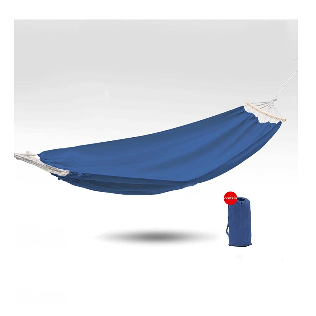 OUSIKA Hammock Hammock Lazy Man in a Daze Hammock Stitch Fabric Hammock Swing Quick Installation Off-White doublenest Hammock hammock (Color : Blu, Size : S)