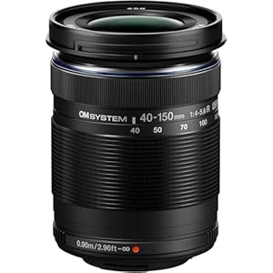 OM SYSTEM M.Zuiko Digital ED 40-150mm F4‑5.6 Objektiv, Telezoom, geeignet für alle MFT-Kameras (Olympus OM-D & Pen Modelle, Panasonic G-Serie), schwarz