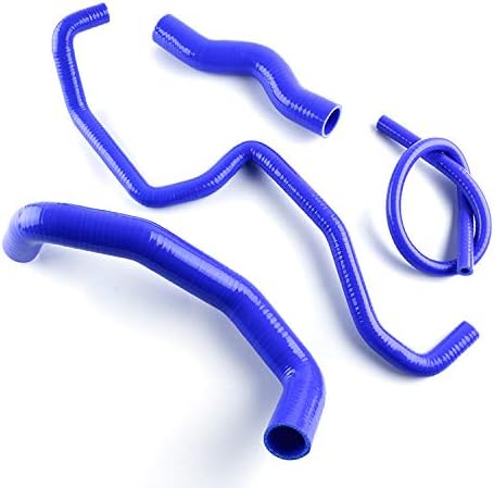Miniatura 2 de JOIUYOLJ Kit de manguera de radiador de silicona de 3 capas compatible con Nissan Skyline 350Z Infiniti G35 2003-2006 (azul)