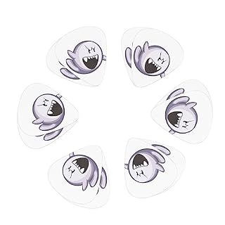 Médiator de guitare en forme de fantôme avec 12 médiators tendance et durables dans une boîte pour ukulélé guitare électrique basse - Les Beatles, Paul McCartney, John Lennon, RIngo Starr, George Harrison Médiator de guitare en forme de fantôme avec 12 médiators tendance et durables dans une boîte pour ukulélé guitare électrique basse – Image 2