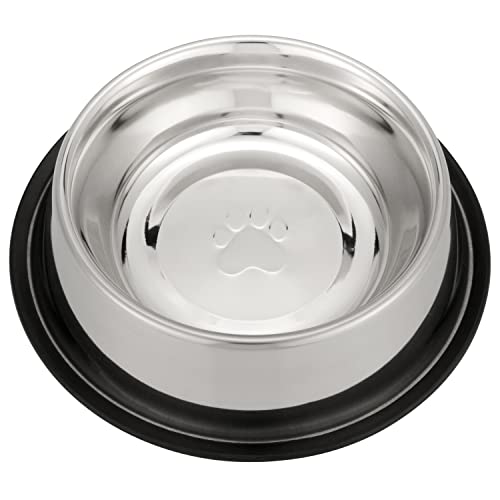 Neater Pet Brands - Stainless Steel No-Skid & Non-Tip Dog Bowl for Food or Water (64 oz, Stainless Steel) by Neater Pet Brands - Used condition - US$13.49