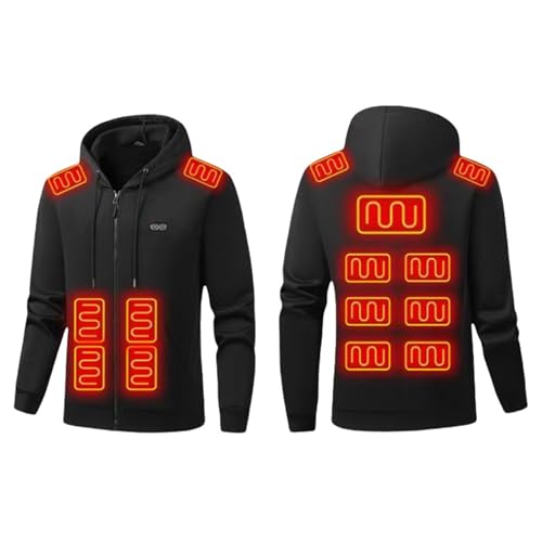Heated Jacket Men Women Winter USB Electric Heated Hooded Jacket Heating Warm Outdoor Pullover Sweatshirt Jackets3