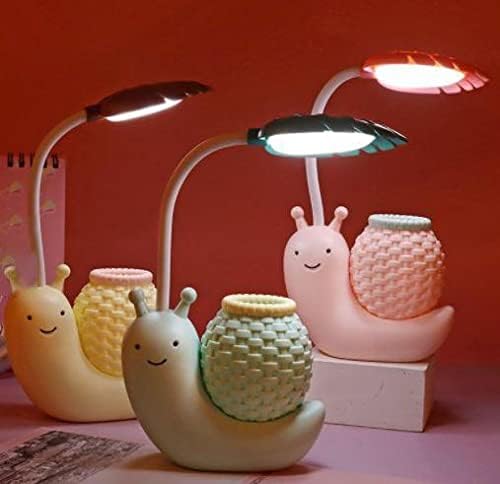 TERA 13 Kids Plastic Multicolor Led Dinosaur Snail Lamp With Pen Stand And Sharpener - Image 3 thumbnail