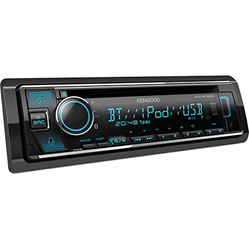 Radio para Coche con Reproductor CD y Bluetooth   Autoradio con Sintonizador, USB, AUX, Control de Spotify, 4 x 50 W, iluminación Variable | Equipo de Musica Kenwood KDC BT665U