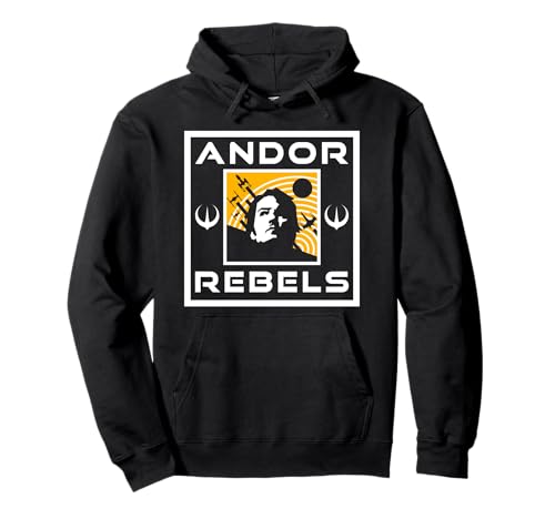 Image of Star Wars Andor Rebels Cassian Andor Minimalistic Poster Pullover Hoodie