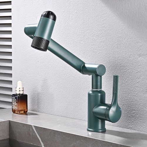 Robinet de cuisine pivotant 360 pliable avec 4 modes de jet - 5