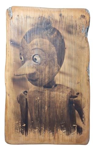 Cadre artisanal en bois cadeau idéal effet vintage fait main pour les amateurs d'art