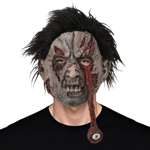 Couvre-Tête d'Halloween Horreur : Accessoire de Cosplay Fantôme pour Adultes