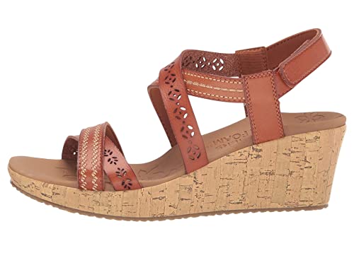 Skechers Women's Cali BEVERLEE - DELICATE GLOW, Luggage, 8 M