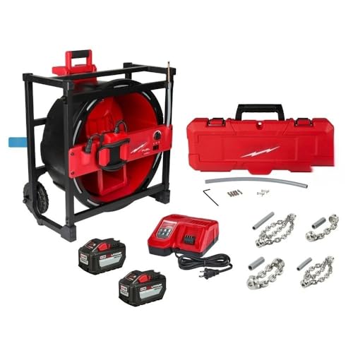 2819-22 for Milwaukee M18 High Speed Chain Snake Kit for 1-1/2 4 Pipes