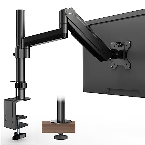 PUTORSEN Support Moniteur Support de Bureau pour écran pc LCD LED OLED 17-32 (43-81 cm), Ressort à Gaz, Ergonomique Hauteur Réglable, Charge Max 8kg