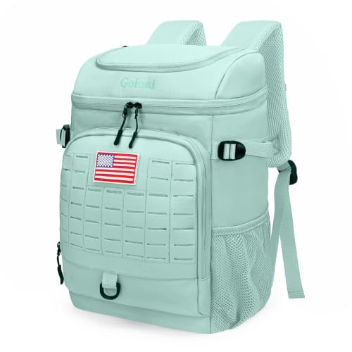 Insulated Backpack Cooler for Men & Women, 30 Cans Leak Proof Waterproof for Camping, Beach, Hiking, Beach Travel Green