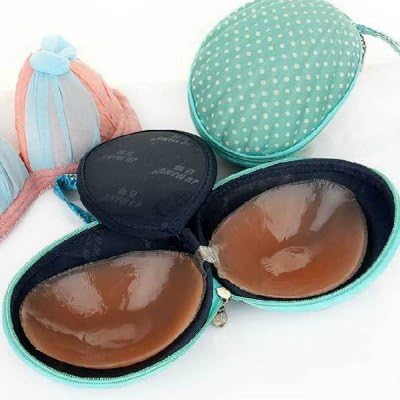 Invisible Silica Gel Bra Underwear Bag Travel Bra Portable Storage Bag-Green