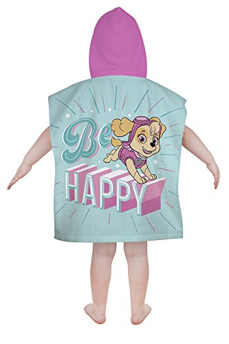 Paw Patrol Bambini Asciugamano Poncho, Rosa, 115 x...