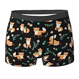 togiflf Men's Fox Underwear Boxer Briefs Breathable Underwear Sports Trunks Large