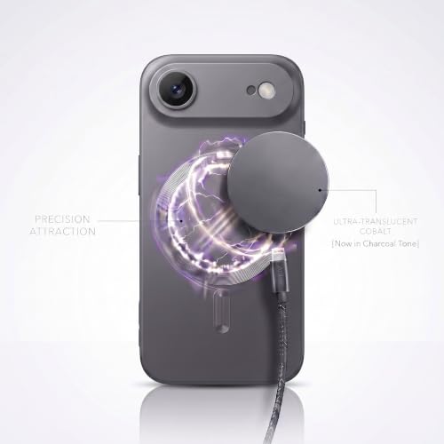 Image of amazon basics Premium Mag-Safe Case for iPhone 17 Air | Shockproof & Anti-Scratch Cover | Soft Silicone with Wireless Charging | Camera Lens Guard - Gray