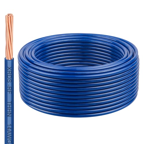 Image of 14 AWG THHN Stranded Bare Copper Wire 100FT Grounding Wire, Electrical Wire, 600V Rated Building Wire, Ideal for Panel Wiring, Grounding, Lighting Circuits, Control Systems
