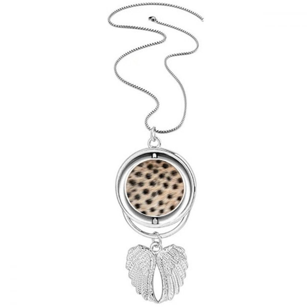 Collier plume de léopard et ailes d'ange, le cadeau symbolique idéal - 4