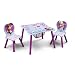 Delta Children Kids Chair Set and Table (2 Chairs Included), Disney Frozen