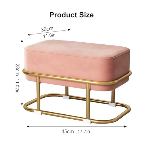 Banc de dressing bleu en velours pour optimiser un petit espace - 3