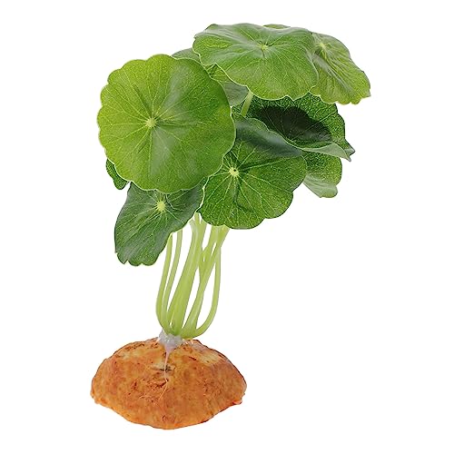 Happyyami Lifelike Reptile Fake Plant Decoration for Terrarium and Fish Tank for Bearded Dragons Lizards and Aquatic Environments Enhances Habitat Aesthetics and Provides
