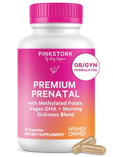 Pink Stork Premium Prenatal Vitamins for Women 60 Count