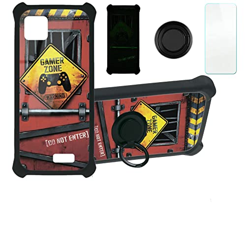 Aroepurt Cloud Mobile Stratus C7 Case Compatible with Cloud Mobile Stratus C7 Phone Case Cover [with Tempered Glass Screen Protector][Hard PC + Soft Silicone][Luminous Effect] YGH-JGP