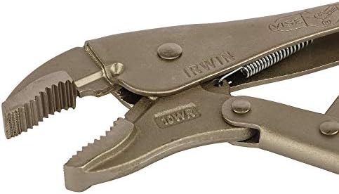 Irwin 10WRC Visegrip 0502EL4 Curved Jaw Self Grip Locking Plier, 250mm Length
