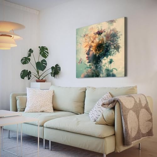 Impression de style rétro sur toile haut de gamme 50x50cm - 3