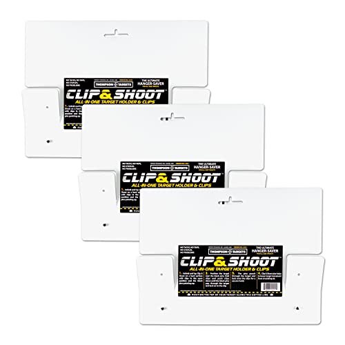 Clip & Shoot Indoor Gun Range Shooting Target Holder Hanger (3 Pack) #TOP5