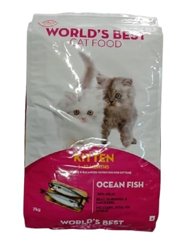 World's Best Kitten Ocean Fish Cat Food, 7kg Pack of 1