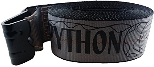 Cargo Equipment Corp. 34 Foot Grey Python Web Winch Strap with Flat Hook