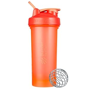 BlenderBottle Classic V2 Shaker Bottle Perfect for Protein Shakes and Pre Workout, 28-Ounce, Coral (Pack of 15)