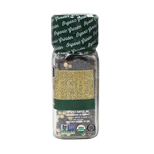 Spice Hunter 100% Organic Grinder, Black And White Pepper, 2 Ounce, (Bg18401) #TOP3