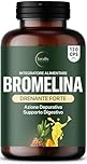 Bromelina Forte Drenante - 5000 GDU/g + 2500 GDU/g - PURA EXTRA forte da Ananas, Azione Anticellulite e Detox, Bromelina Plus Drenante Gambe, Made in Italy