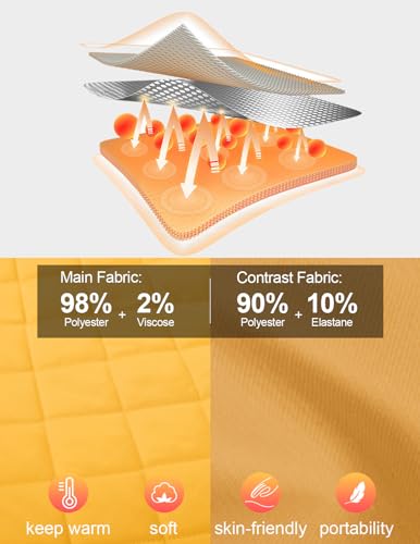 Jack Smith Women'S Puffer Quilted Skirt Lightweight Insulated Warm Snow Skirts Hiking Running Golf Outdoors thumb #3